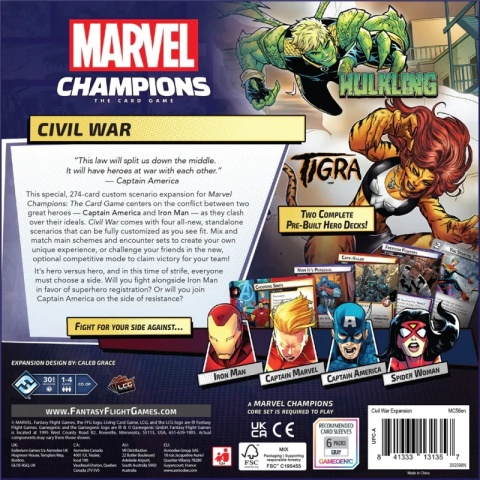 Marvel Champions: Civil War Expansion