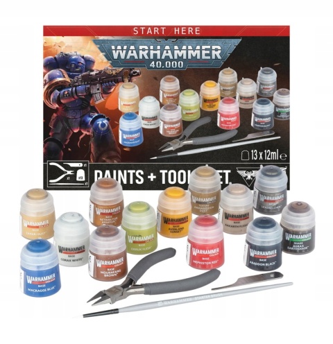WARHAMMER 40,000: Paints + Tools Set