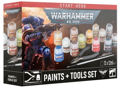 WARHAMMER 40,000: Paints + Tools Set