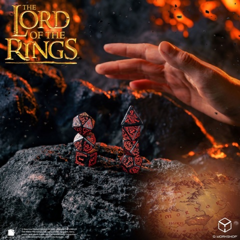 Q-WORKSHOP Zestaw kości Władca Pierścieni: Mordor
