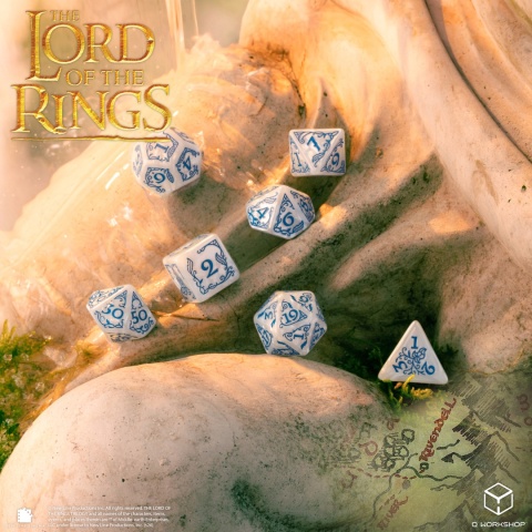 Q-WORKSHOP Zestaw kości Władca Pierścieni: Rivendell - Kamień