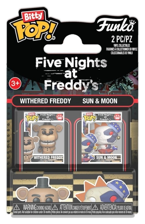 Funko POP Bitty: Five Nights at Freddy's - Withered Freddy & Sun & Moon