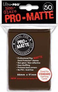 Ultra PRO PRO-MATTE Deck Protector sleeves Brown 50 szt.