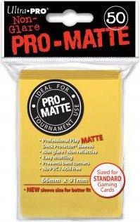 Ultra PRO PRO-MATTE Deck Protector sleeves Yellow 50 szt.
