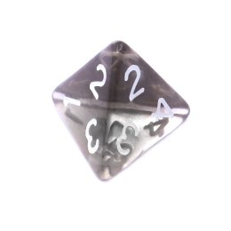 REBEL Kość kryształowa 4 Ściany - Cyfry - Czarna