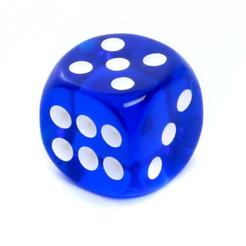 REBEL Kość kryształowa 6 Ścian - 16 mm - Oczka - Niebieska