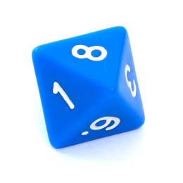 REBEL Kość matowa 8 Ścian - Cyfry - Niebieska