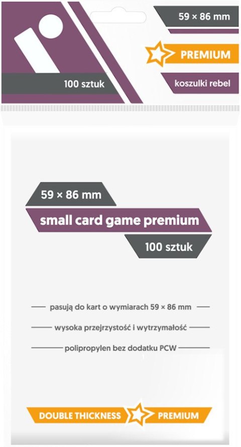 Rebel Koszulki na karty (59x86 mm) "Small Card Game Premium" 100 sztuk