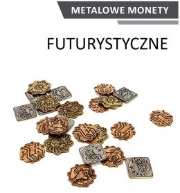 Metalowe Monety - Futurystyczne (zestaw 24 monet)