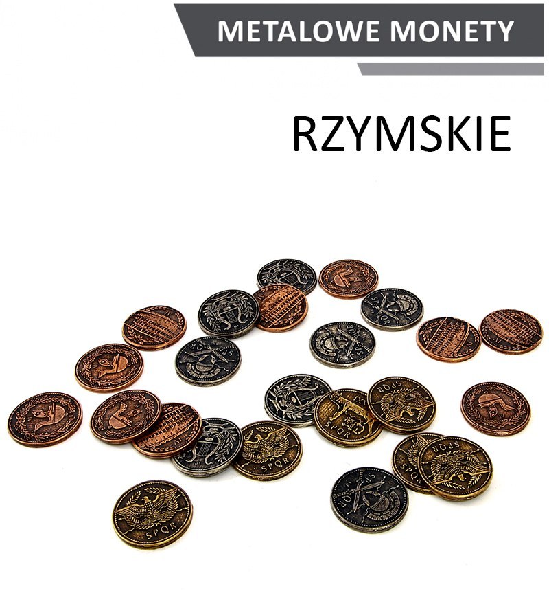 Metalowe Monety - Rzymskie (zestaw 24 monet)