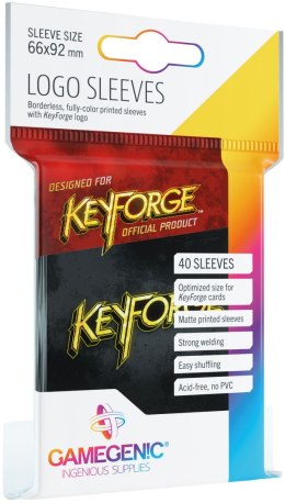GAMEGENIC KeyForge - Logo Sleeves Black