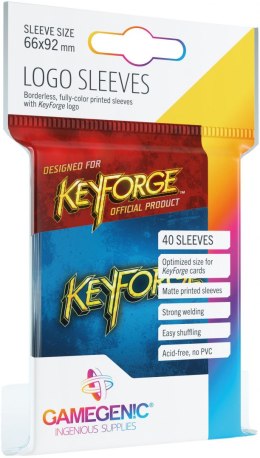 GAMEGENIC KeyForge - Logo Sleeves Blue