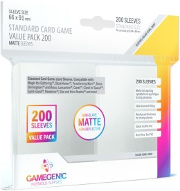 GAMEGENIC Matte Value Sleeving Pack (66x91 mm) 200 sztuk