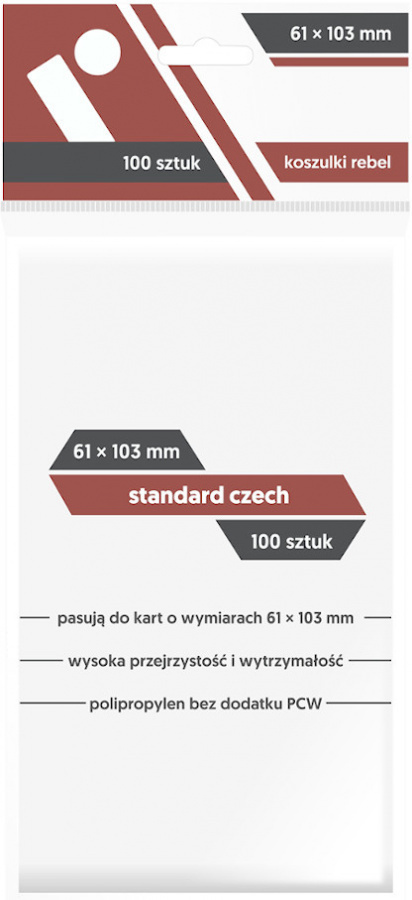 Rebel Koszulki na karty (61x103 mm) "Standard Czech", 100 sztuk