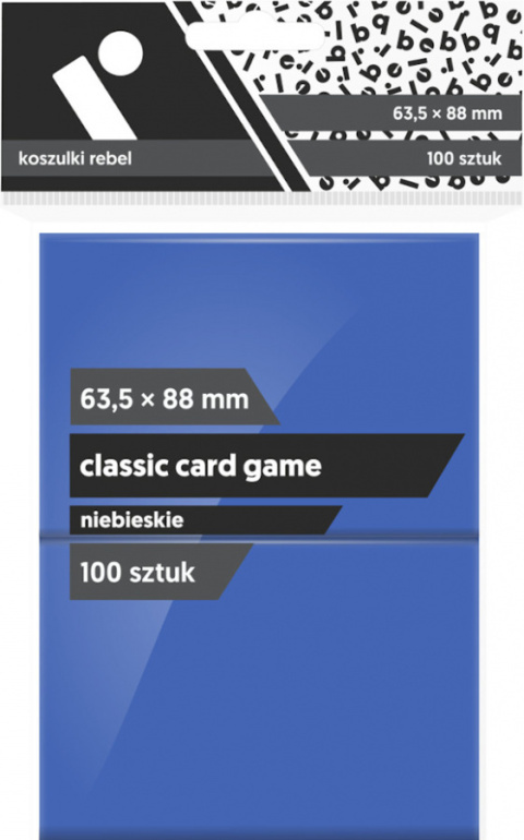 Rebel Koszulki na karty (63,5x88 mm) "Classic Card Game", 100 sztuk, Niebieskie