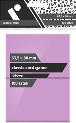 Rebel Koszulki na karty (63,5x88 mm) "Classic Card Game", 100 sztuk, Różowe