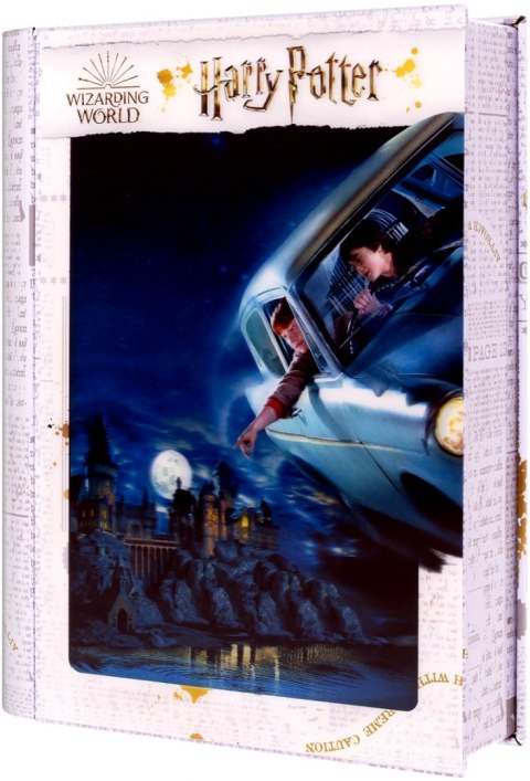 Harry Potter: Magiczne puzzle - Księga - Ford Anglia nad Hogwartem (300 elementów)
