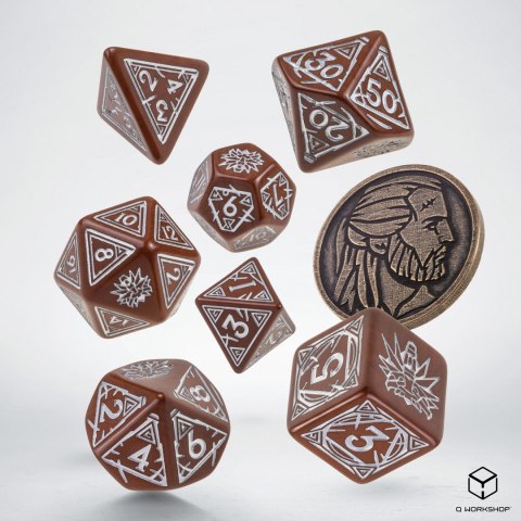 Q-WORKSHOP Komplet kości Wiedźmin: Geralt - Druh Płotki