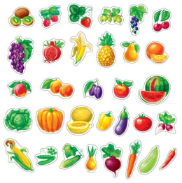 Foam Magnets: Fruits, vegetables