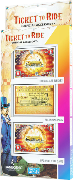 GAMEGENIC Ticket to Ride Sleeves - USA (46 x 70 mm)