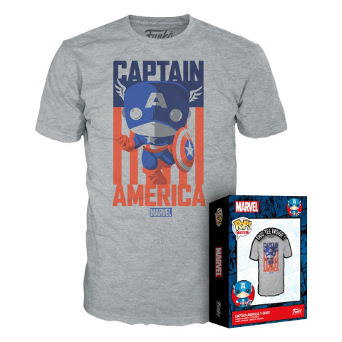 Funko POP Tees: Marvel - Captain America