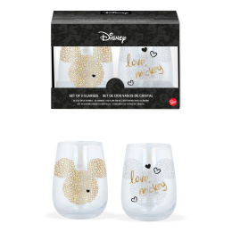 Disney Crystal Szklanki 2-Packs Case Mickey Mouse