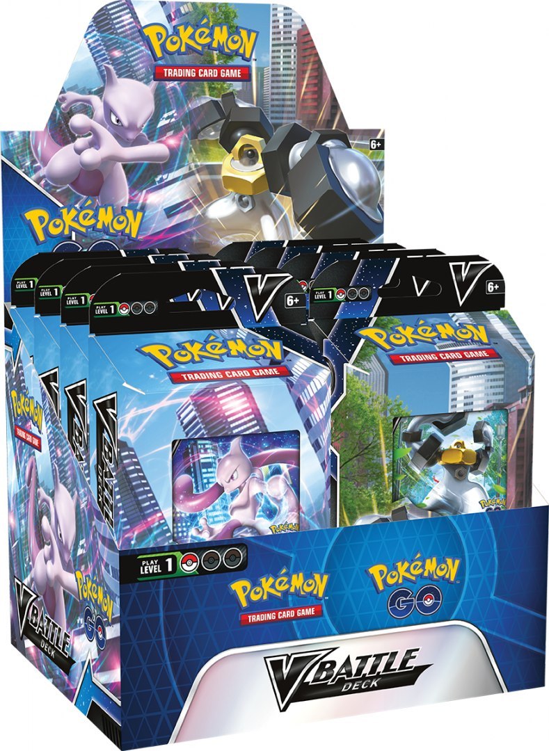 Pokemon Company International Pokémon TCG: Pokémon Go - V Battle Deck Box (8 szt.)