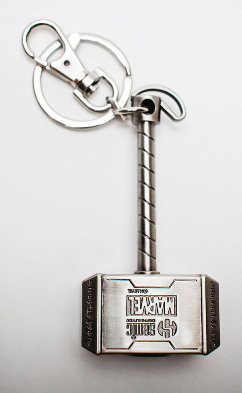 Marvel Comics Metal Keychain Thor Hammer - brelok