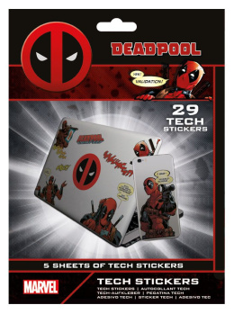 Marvel Tech Sticker Pack Deadpool - zestaw naklejek