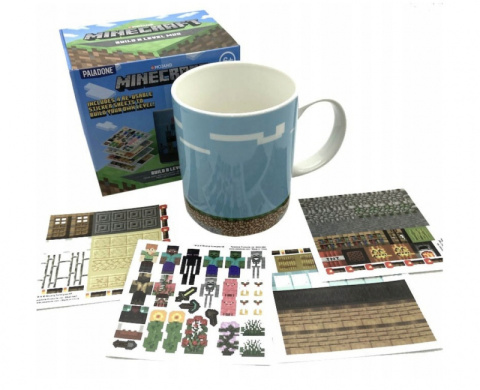Minecraft Build a Level Mug - kubek Minecraft plus 4 arkusze naklejek