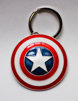 Marvel Comics Metal Keychain Captain America Shield - brelok