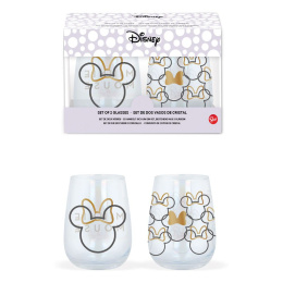 Disney Crystal Szklanki 2-Packs Case Minnie Mouse