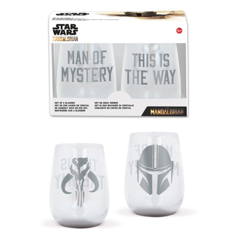 STOR Star Wars The Mandalorian Crystal 2-Packs - szklanki