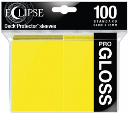 Ultra PRO Eclipse MATTE Deck Protector sleeves Lemon Yellow 100 szt.