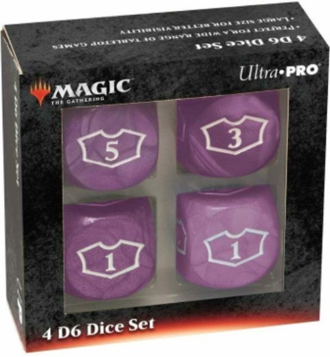 Ultra PRO 22 mm Deluxe Loyalty Dice Set - Black Mana [MtG]
