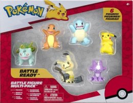 Jazwares Pokémon: Battle Figure Multi-Pack - 6 figurek (Wariant 2)
