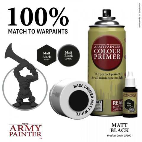 Army Painter - Colour Primer: Matt Black (2022)
