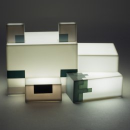 Lampka Minecraft Creeper lis arktyczny