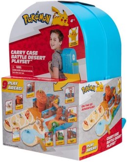 Jazwares Pokémon: Carry Case Battle Desert Playset - Zestaw do zabawy w plecaku