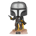 Funko POP TV: Star Wars: The Mandalorian - Mando (Flying with Blaster)