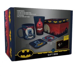 Batman - Glow: Zestaw prezentowy (kubek, szklanka, 2 x podkładka)