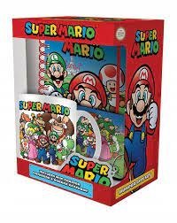 Zestaw prezentowy Super Mario:kubek,podkladka,notatnik,brelok