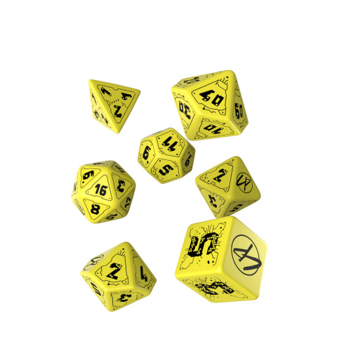 Q-WORKSHOP Komplet Kości CYBERPUNK RED - Strefa Zagrożenia