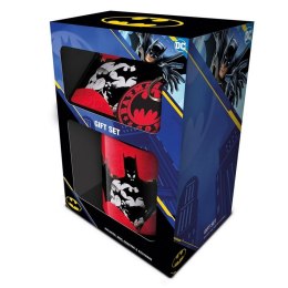 Zestaw prezentowy Batman zawiera: kubek, podkładka,brelok