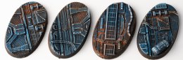 Gamers Grass Gamers Grass: Bases Oval - Spaceship Corridor 60 mm (4 szt.)