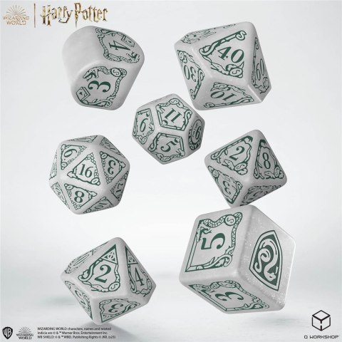 Q-Workshop Harry Potter: Zestaw kości - Modern Slytherin - Biały