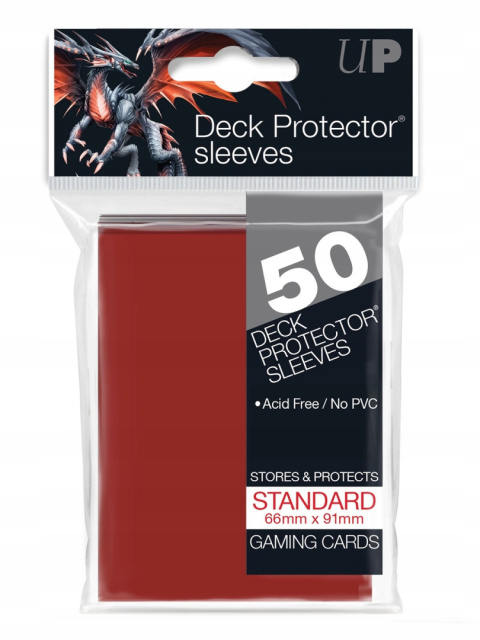 Ultra PRO PRO-GLOSS Deck Protector sleeves Red 50 szt.