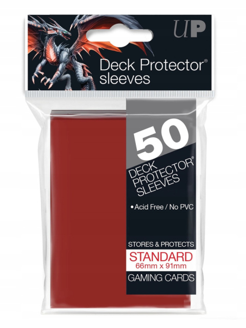 Ultra PRO PRO-GLOSS Deck Protector sleeves Red 50 szt.
