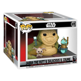 Funko POP Movies: Star Wars Return of the Jedi - Jabba the Hutt & Salacious B. Crumb