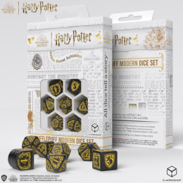Q-Workshop Harry Potter: Zestaw kości - Modern Hufflepuff - Czarny